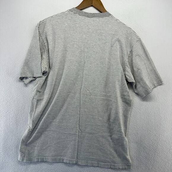 Vintage Towncraft Shirt men's large Gray White Single Stitch Oversized Boxy 90s - Picture 10 of 13